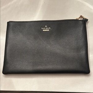Kate Spade Textured Black Pouch